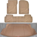 Black Rubber Car Floor Mats Full Set F65922