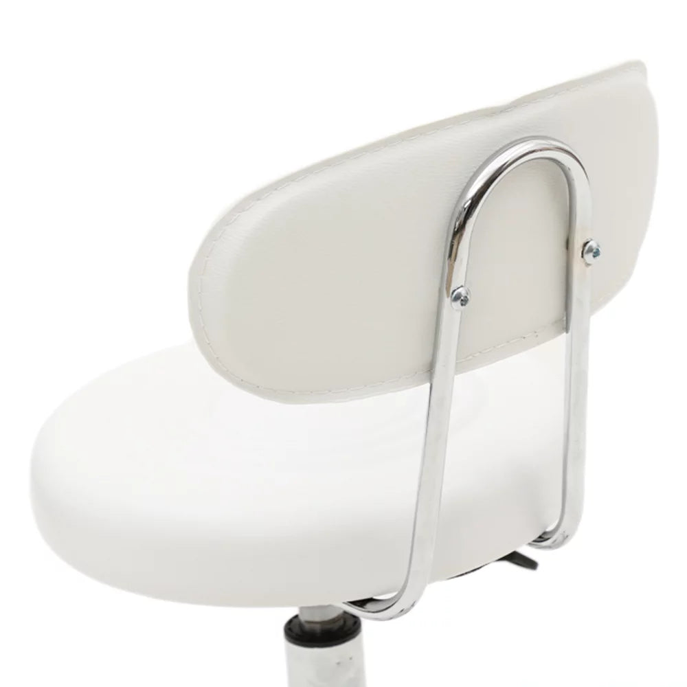 White Adjustable Drafting Chair with Foot Rest B10616