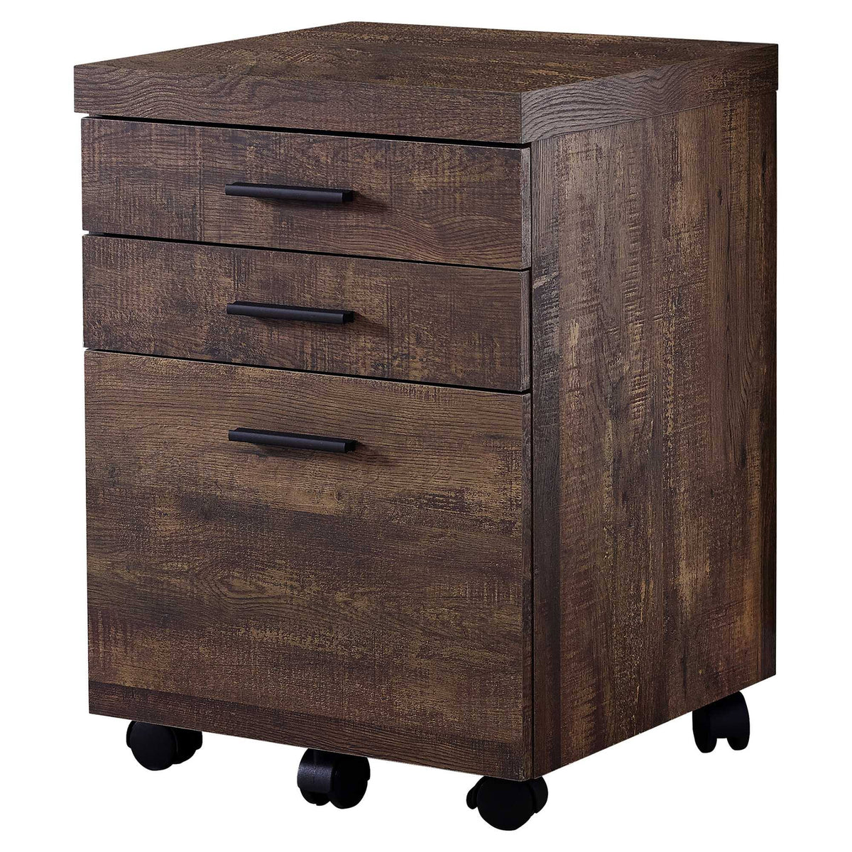 Grey Particle Board and MDF Filing Cabinet with 3 Drawers X95863