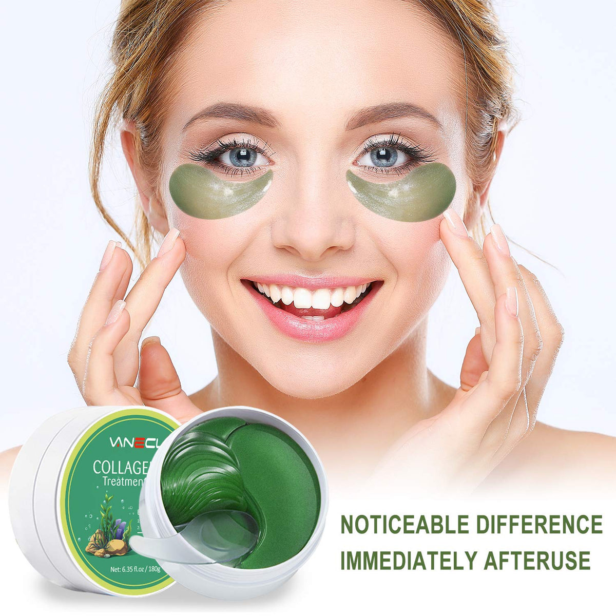 Green Seaweed Under Eye Patches 30 Pairs B863