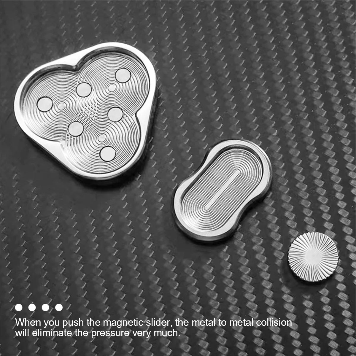 Rotary Push Toy Finger Spinner Stainless Steel Triangle Sensory Hand Toy T365
