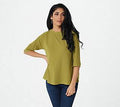 Bamboo Ribbed Knit Top J128886