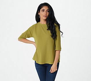 Bamboo Ribbed Knit Top J128886