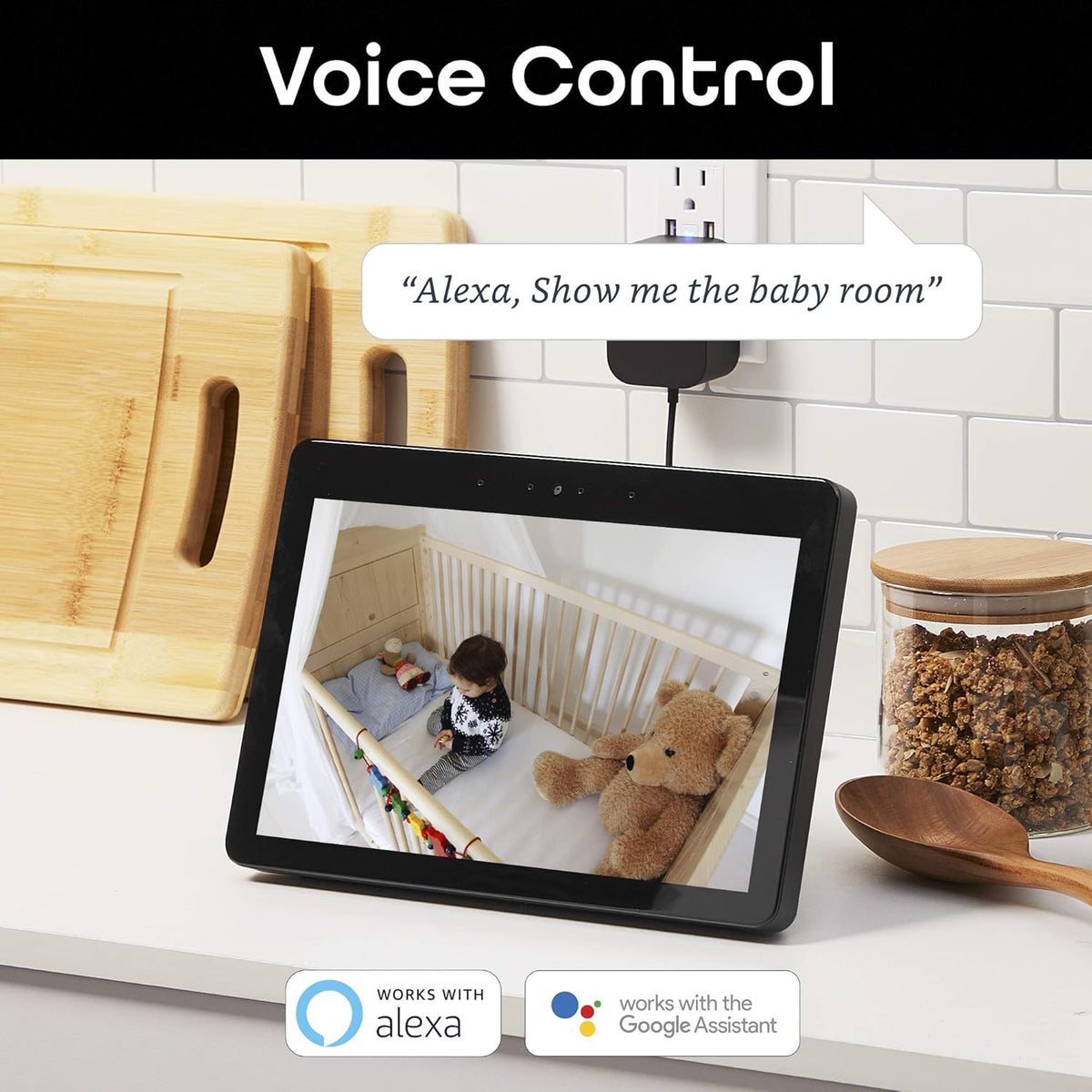 White 1080p Indoor Smart Security Camera 2 Pack X50312