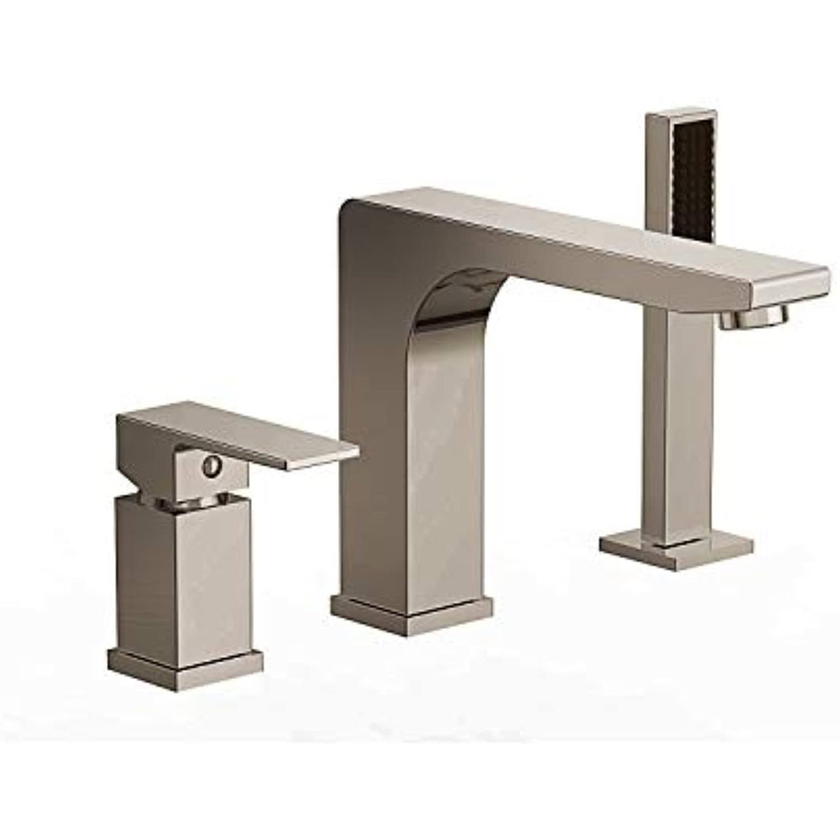 Roman Tub Faucet with Hand Shower, Rough-In Valve Included (Brushed Nickel) I196595
