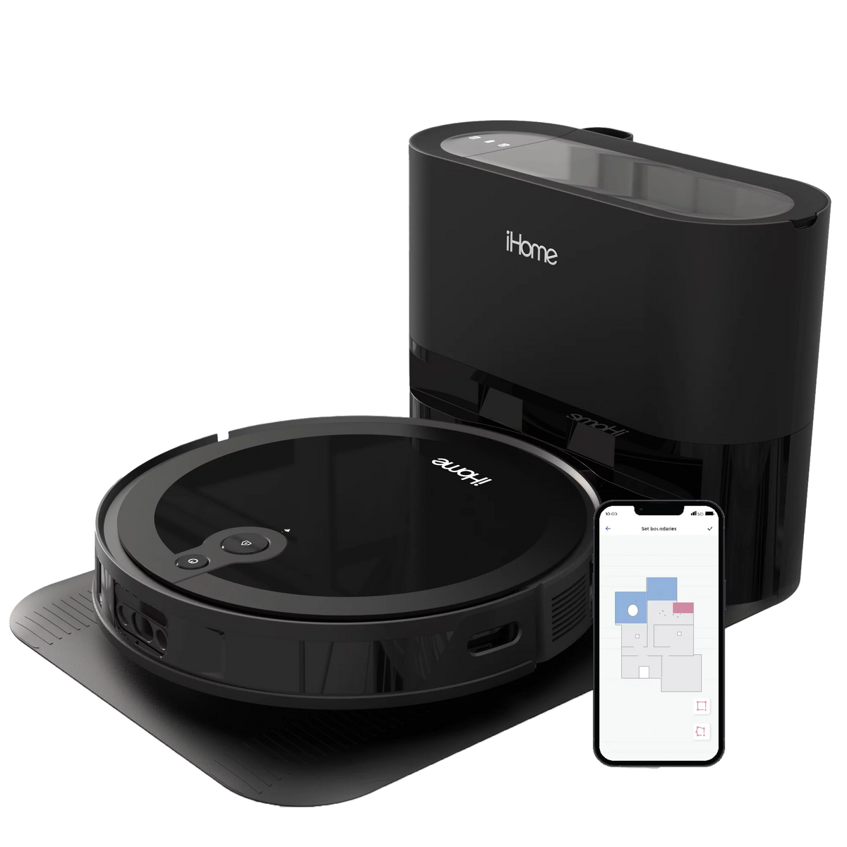 3-in-1 Robot Vacuum and Vibrating Mop with Auto Empty Base A523