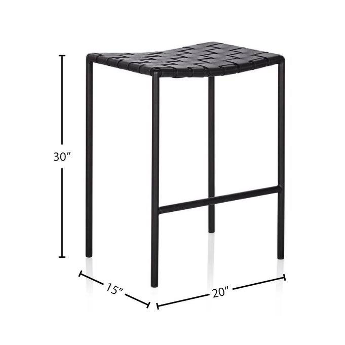 Leather Weave Bar Stool U628