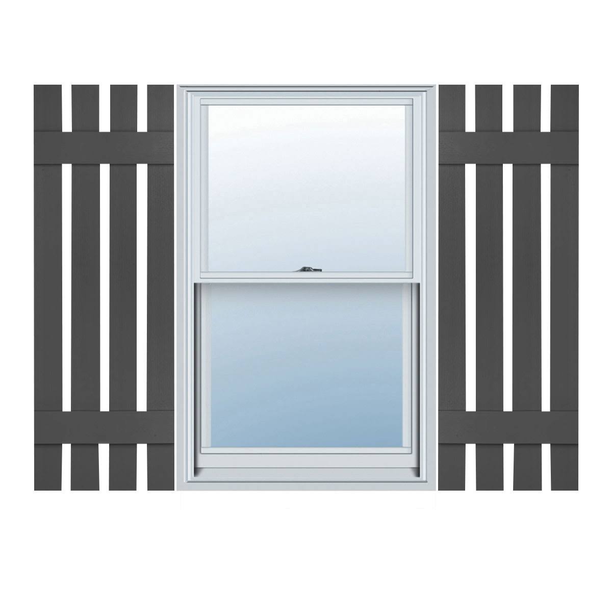 16 1/4 inchw x 26 inchh Vinyl Board-n-Batten Shutters M67522