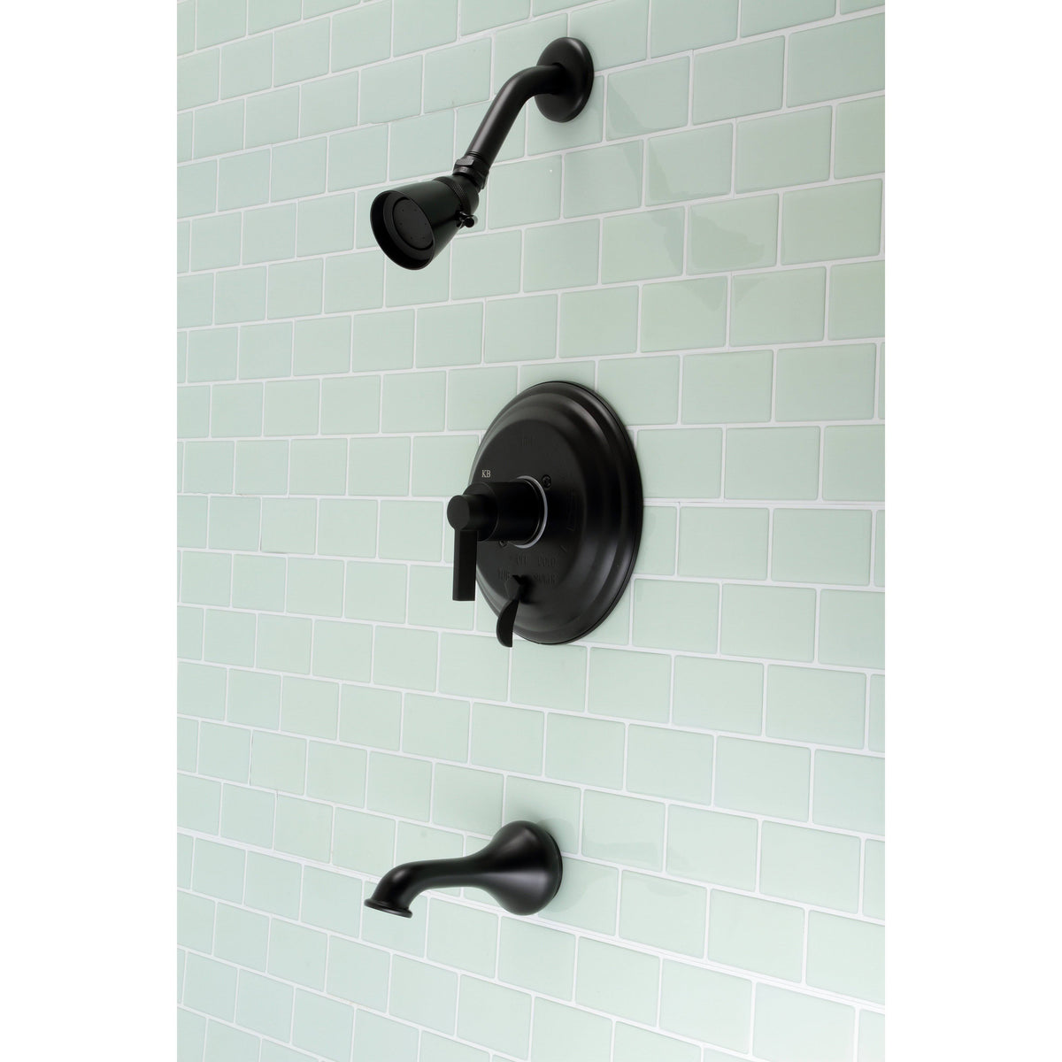 Antique Brass Tub and Shower Faucet C96796