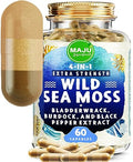 Organic Sea Moss Capsules with Bladderwrack and Burdock Root, 500 mg (60 ct) D82442