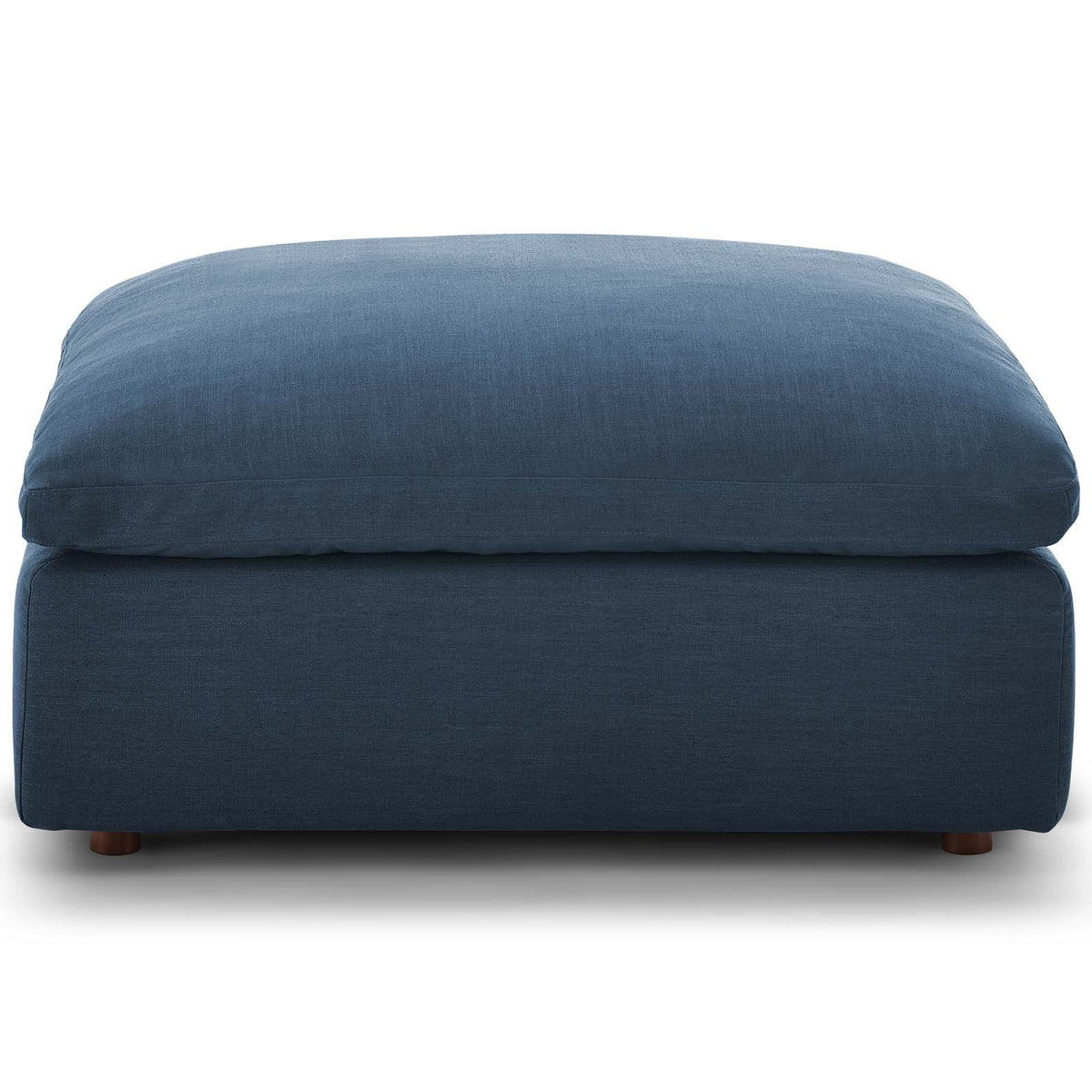 Navy Blue Fabric Accent Chair Ottoman X428