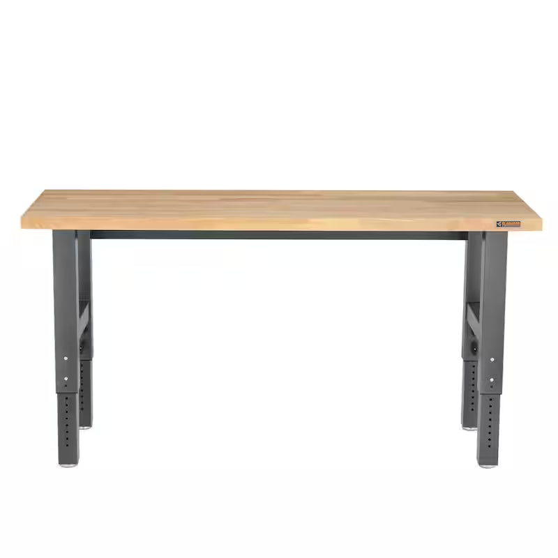 Adjustable Height Birch Top Workbench Q91418