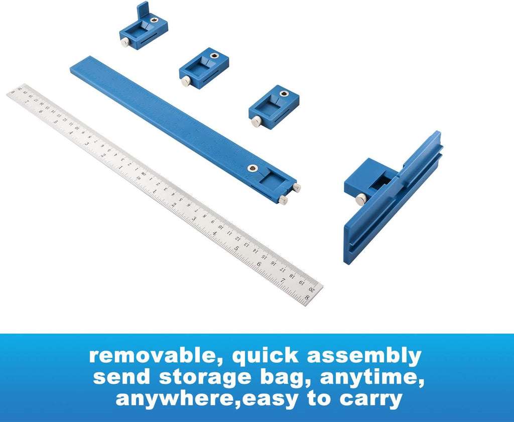 Cabinet Hardware Jig Tool Adjustable Drill Template Guide Pack of 2 G3279