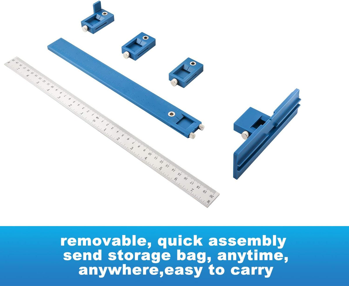 Cabinet Hardware Jig Tool Adjustable Drill Template Guide Pack of 2 G3279