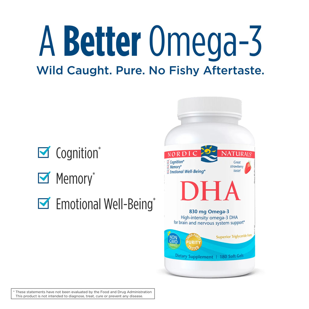 DHA Strawberry Fish Oil Softgels 180 Ct D673402