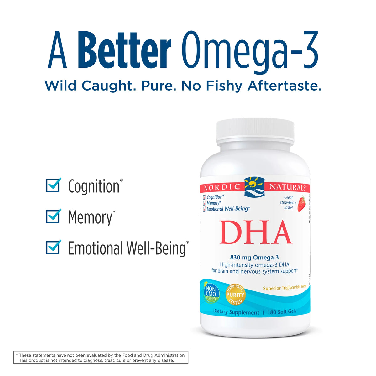 DHA Strawberry Fish Oil Softgels 180 Ct D673402