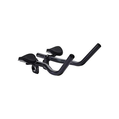 Black 26/31.8 mm Aluminium Two-Piece Tri Bars Bike Handlebar L536110