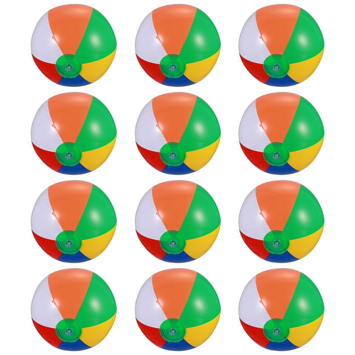 12 Pcs Inflatable Beach Balls Pool Toy X466