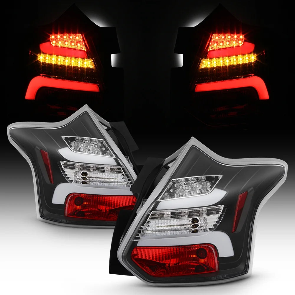 For 2012-2014 Ford Focus Hatchback LED Tail Lights Left+Right Pair V94888
