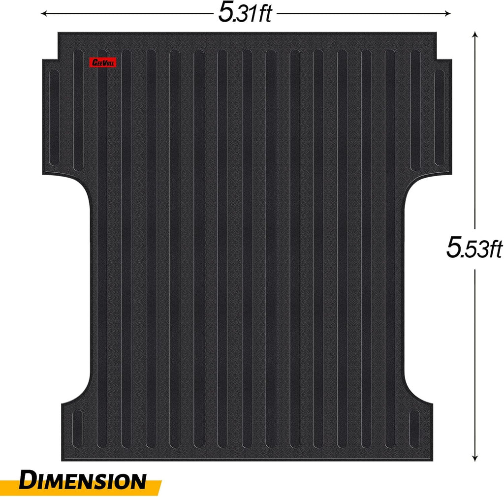 Heavy Duty Rubber Truck Bed Mat Black G777