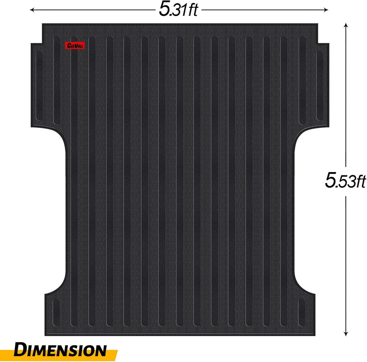 Heavy Duty Rubber Truck Bed Mat Black G777