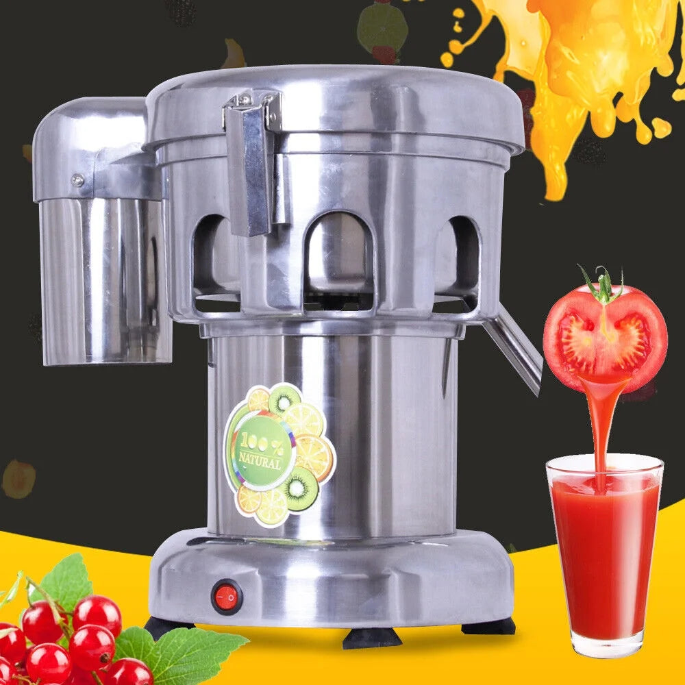 Silver Stainless Steel Commercial Electric Fruit Juicer Machine 2800r/min AC110V K780762
