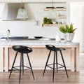 24" Counter Stools Set of 2 Black Q33816