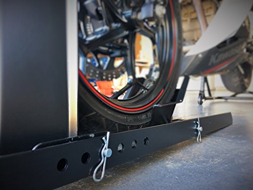 Adjustable Motorcycle Wheel Chock Stand Heavy Duty 1800lb Weight Capacity Q50164