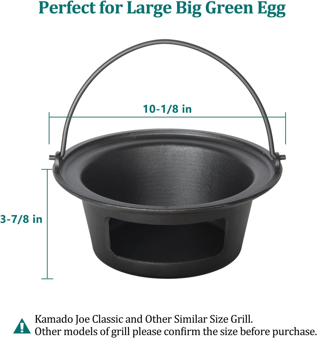 Cast Iron Ash Can with Handle H26002