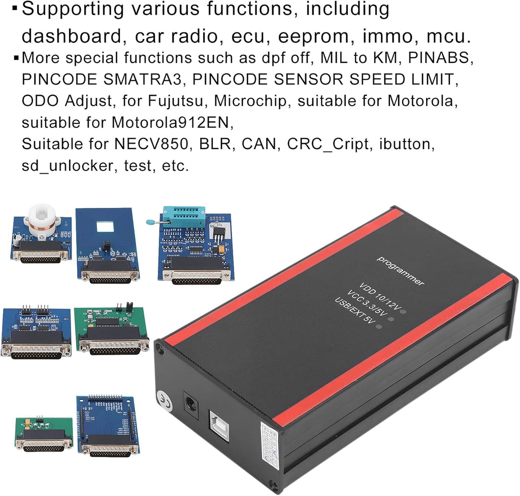 12PCS/Set Metal & Rubber Car Programmer Kit with Full Adapters G849