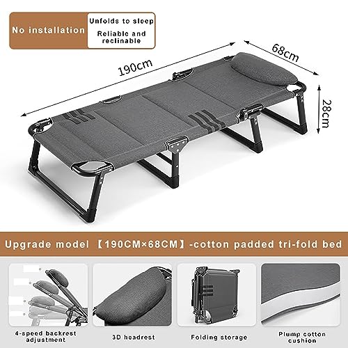 Portable Folding Camping Cot with Pillow J12885