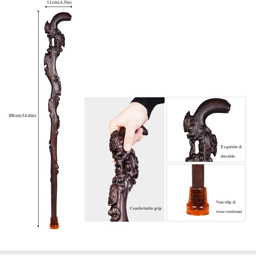 Wood Cane with Curved Handle Walking Stick W846