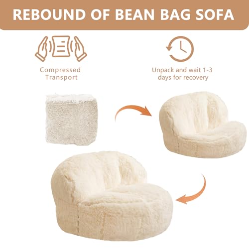 Faux Fur Giant Bean Bag Chair C236