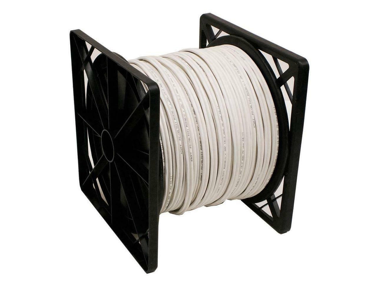 RG59 Siamese Cable with 18/2 Power and 24/2 Data 500-Feet White B674