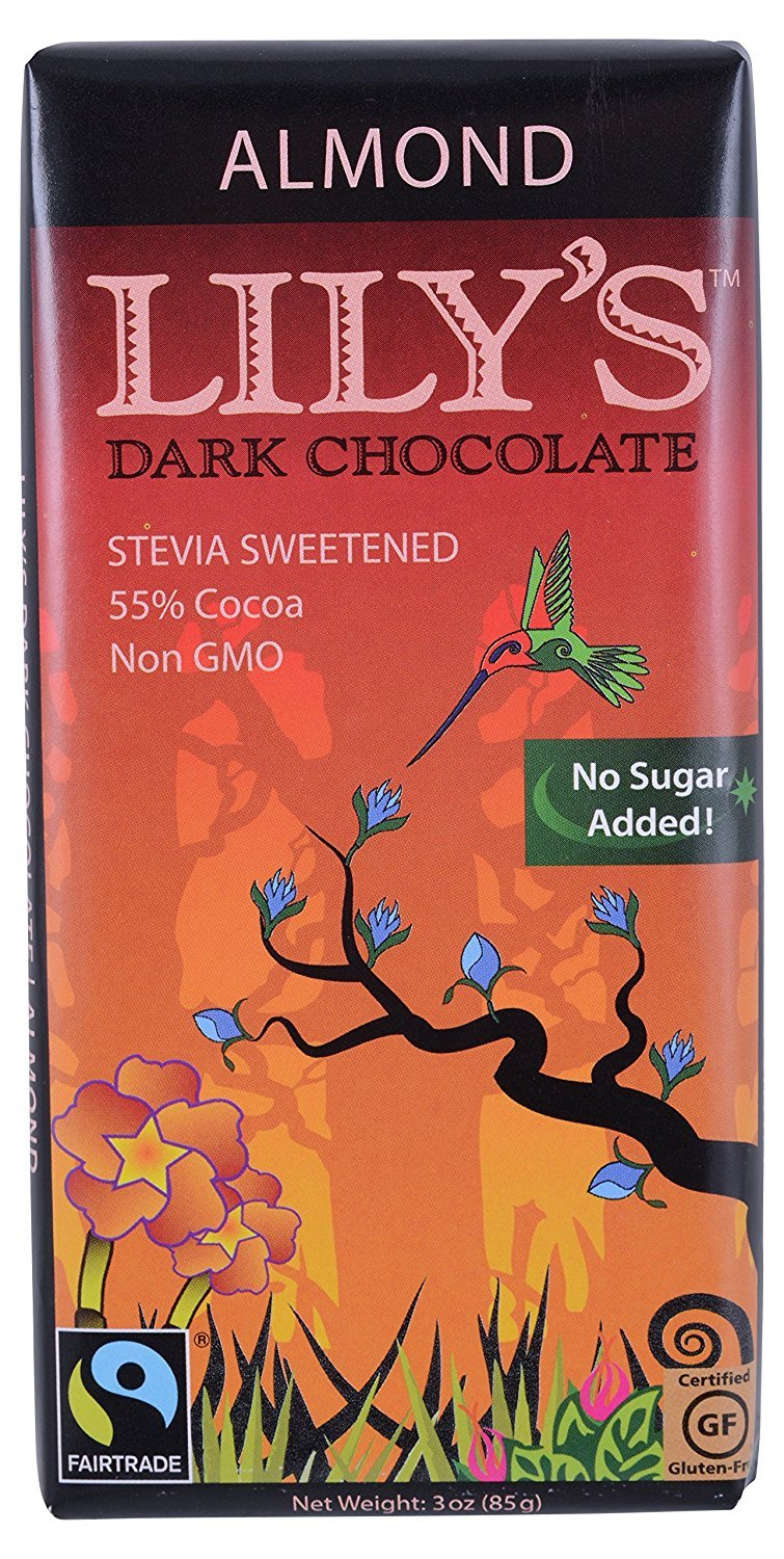 Dark Chocolate With Stevia Almond 3 Oz V357732