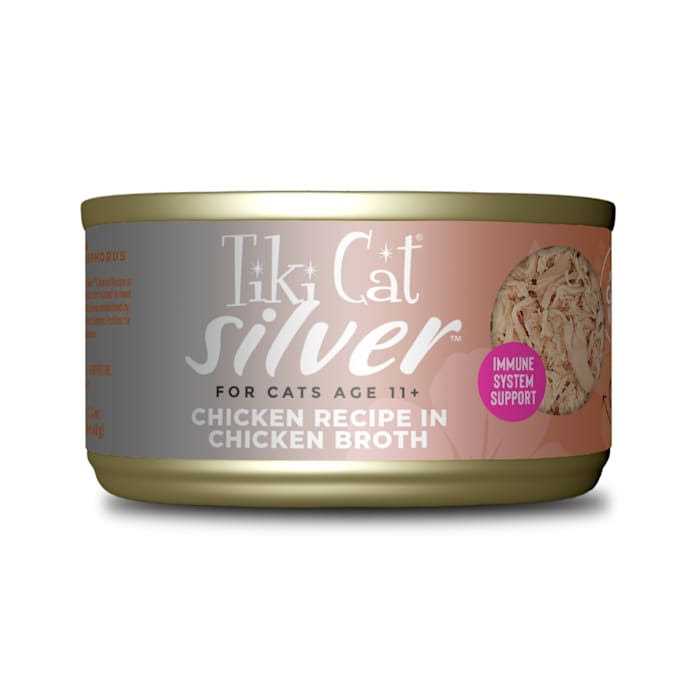 Tiki Cat Silver Chicken Seniors Wet Cat Food W68038