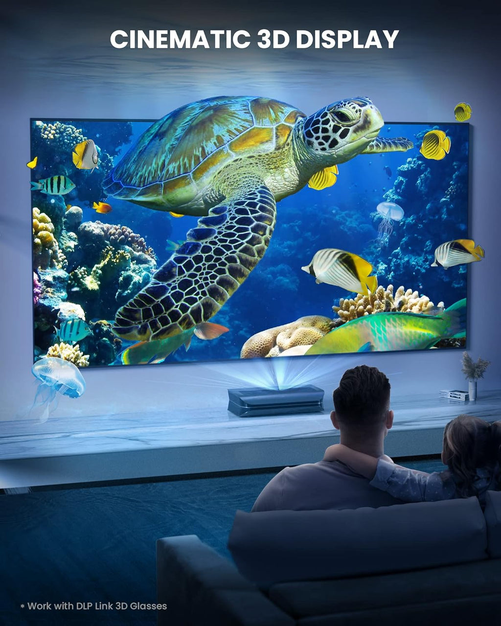 4K UHD Triple Laser Projector, 2600 Peak Lumens L332