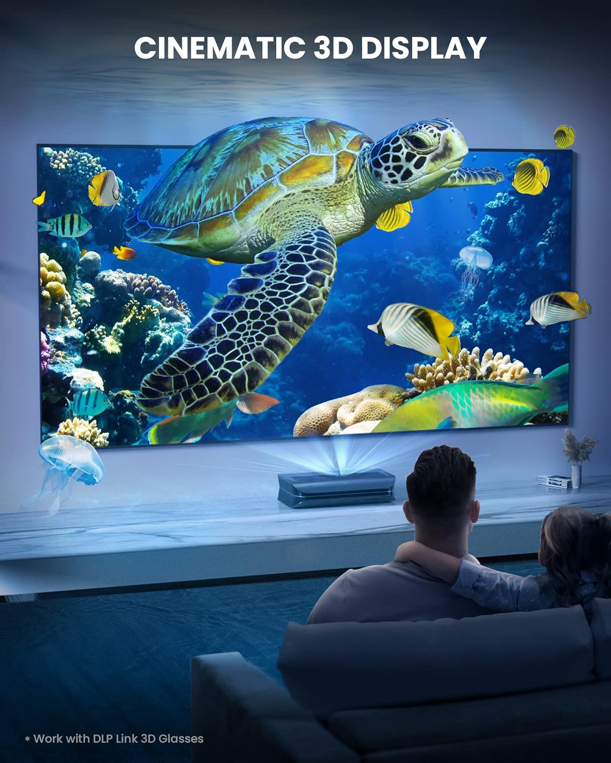 4K UHD Triple Laser Projector, 2600 Peak Lumens L332