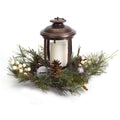Woodland Inspired Christmas Pillar Candle Holder U55355