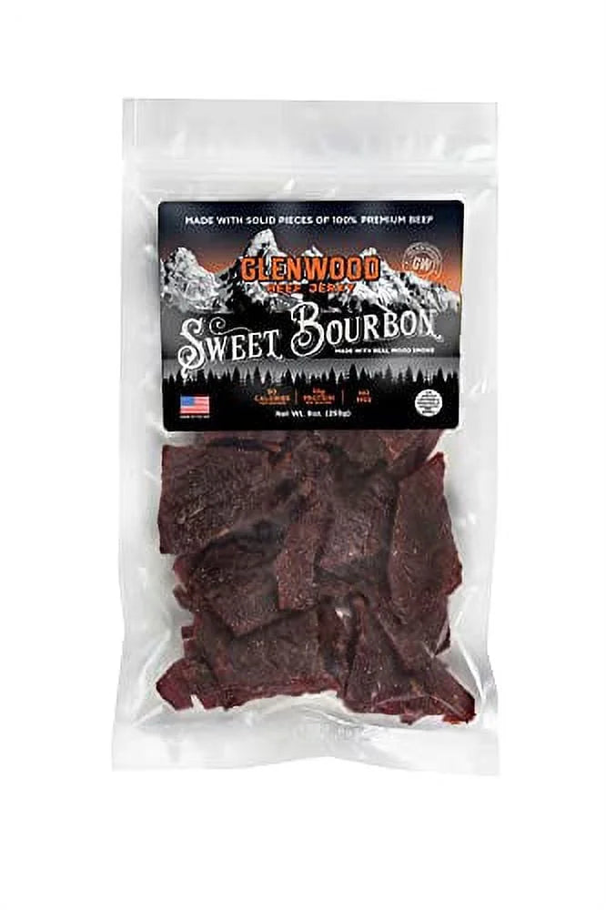 Sweet Bourbon 10 Ounce Resealable Bag Beef Jerky H10458