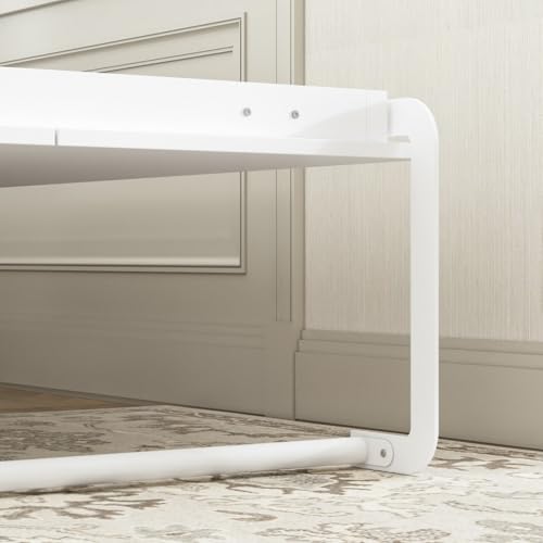 White Queen Size Murphy Wall Bed Cabinet Foldable Platform Bedframe V151774