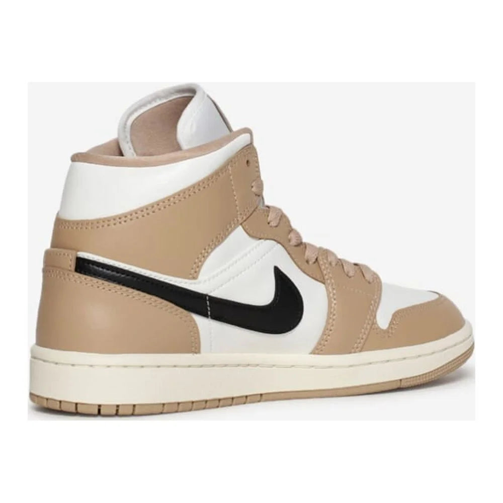Air Jordan 1 Mid Sail/Black-Desert Women's Size 9 Medium C309
