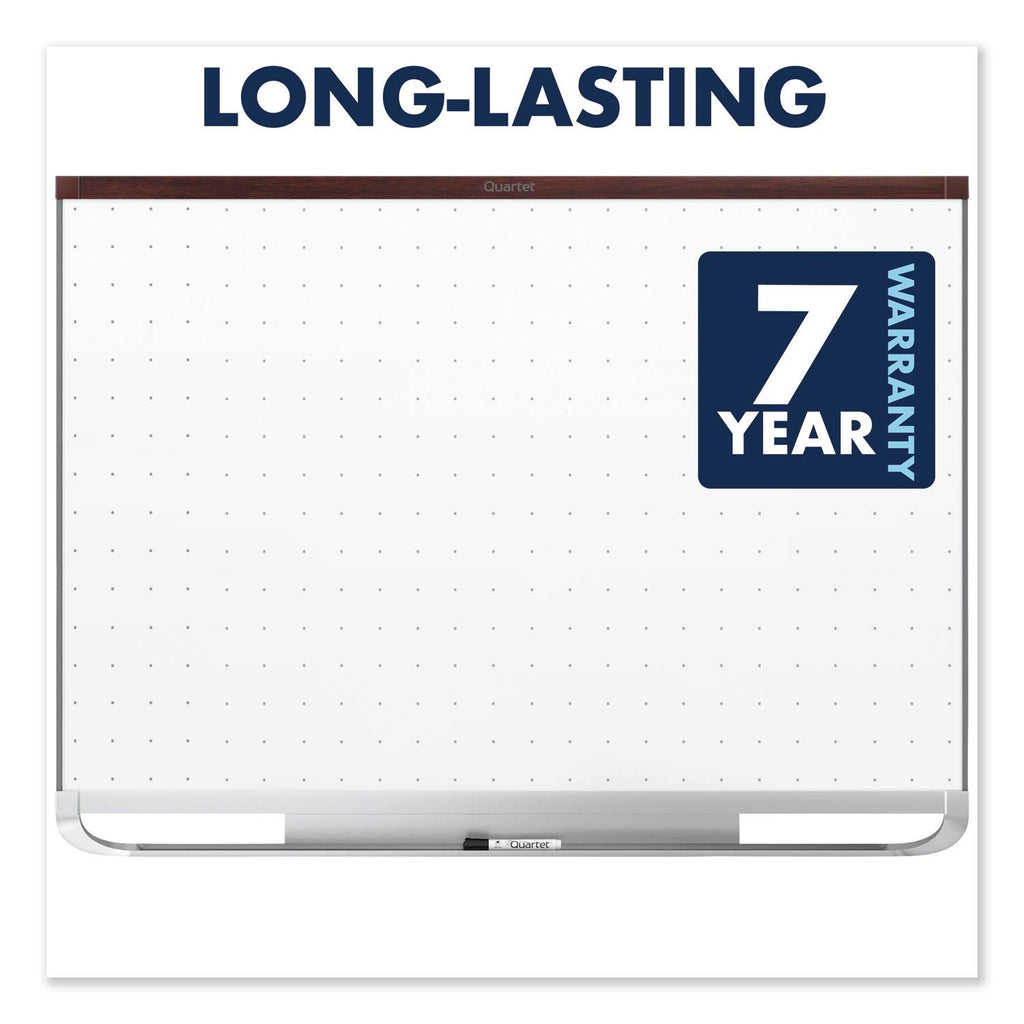 Whiteboard - wall mountable - 48 in x 35.98 in - white - mahogany frame T911482
