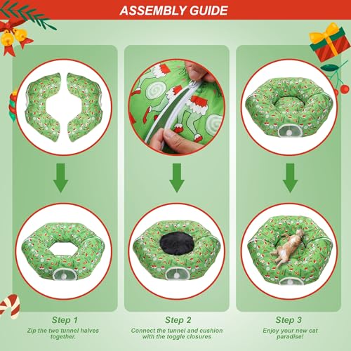 Green Christmas Tree Skirt Bed Z881896