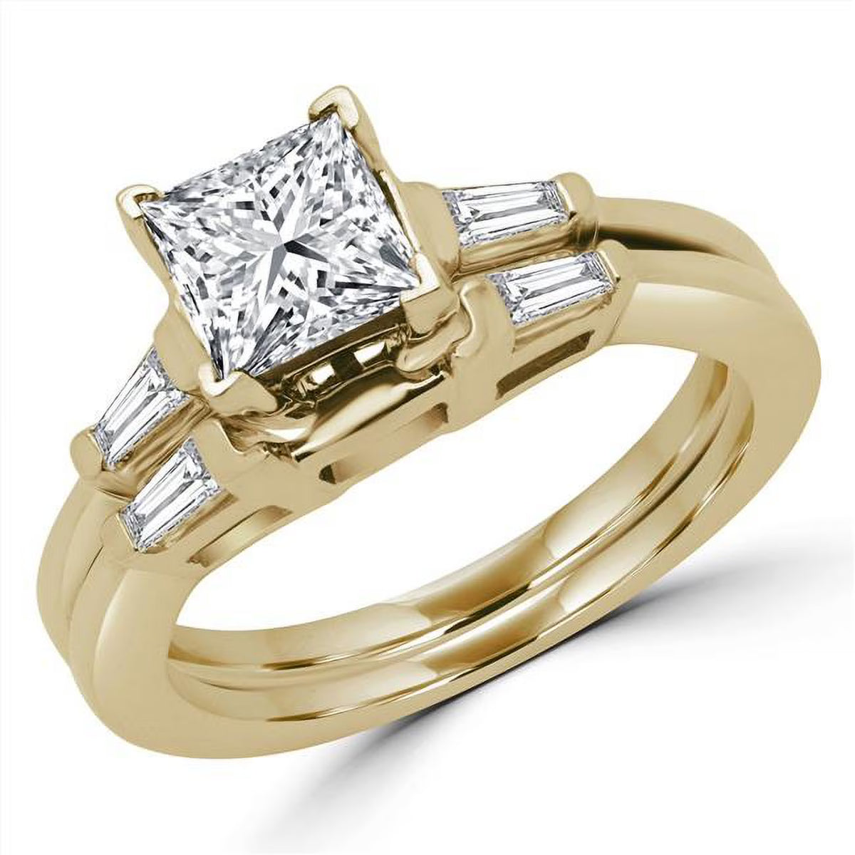 14K Yellow Gold Three-Stone Engagement Ring G6546