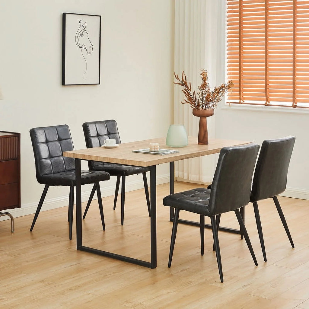 Faux Leather Upholstered Dining Chair Set of 2 Z3350
