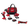 18V Lithium-Ion Brushless Cordless Compact Drill/Impact Combo Kit (2-Tool) with Oscillating Multi-Tool M199045
