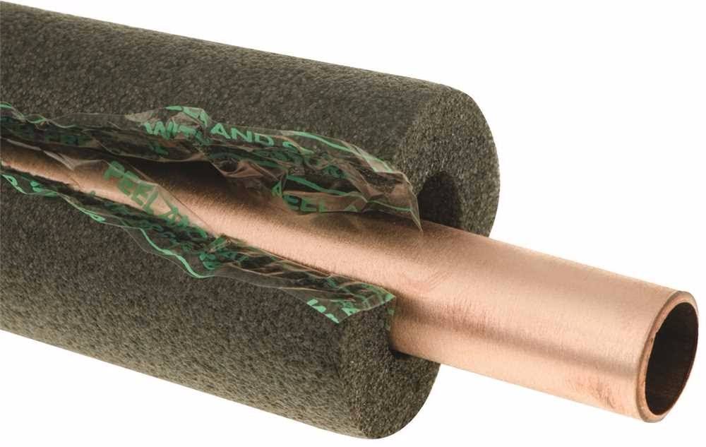 Poly Foam Pipe Insulation, 7/8 in. ID x 1/2 in. Wall, Pack of 40 V366027