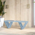 ShipmateBlue Wooden Picnic Bench D38639