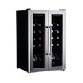 24 Bottle Dual Temperature Zone Wine Cooler Refrigerator Q813